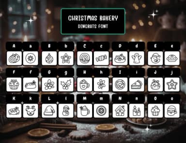Christmas Bakery by Distiny4919 — Dingbats Font — thumbnail 2