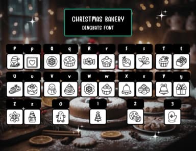 Christmas Bakery by Distiny4919 — Dingbats Font — thumbnail 3