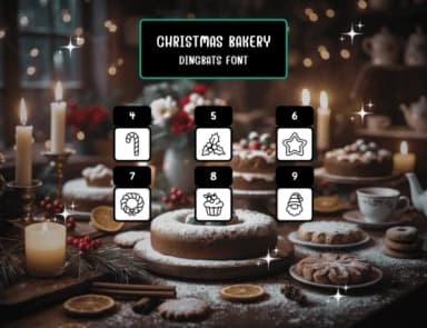 Christmas Bakery by Distiny4919 — Dingbats Font — thumbnail 4