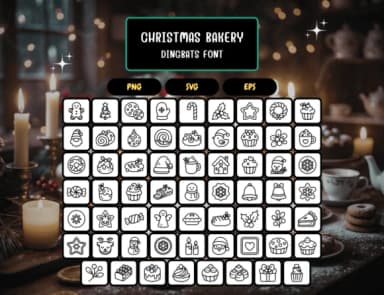 Christmas Bakery by Distiny4919 — Dingbats Font — thumbnail 5