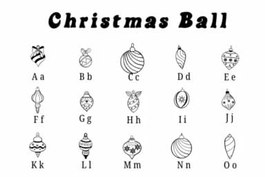 Christmas Ball by Suphitchaya — Dingbats Font — thumbnail 2