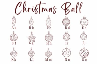 Christmas Ball by Suphitchaya — Dingbats Font — thumbnail 2