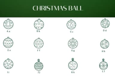 Christmas Ball by Heartcraft Atelier — Dingbats Font — thumbnail 2