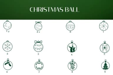 Christmas Ball by Heartcraft Atelier — Dingbats Font — thumbnail 4