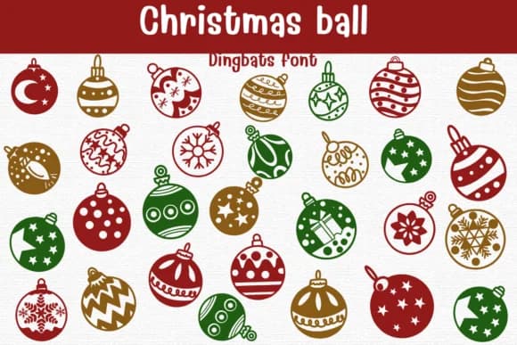 Christmas Ball by Sontaya — Dingbats Font