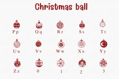 Christmas Ball by Sontaya — Dingbats Font — thumbnail 3