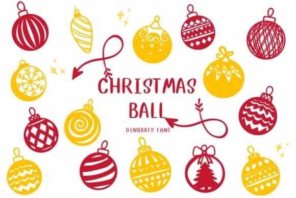 Christmas Ball by CHANOK — Dingbats Font