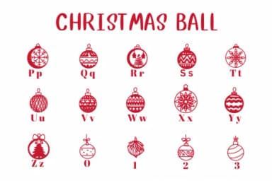 Christmas Ball by CHANOK — Dingbats Font — thumbnail 3