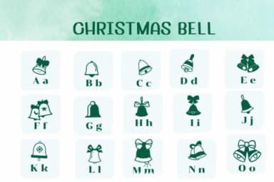 Christmas Bell by Ketsarin — Dingbats Font — thumbnail 2