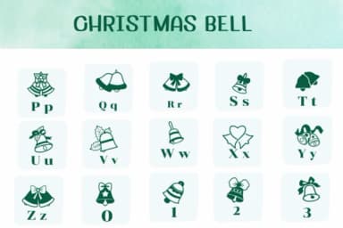 Christmas Bell by Ketsarin — Dingbats Font — thumbnail 3