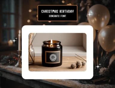 Christmas Birthday by Distiny4919 — Dingbats Font — thumbnail 7