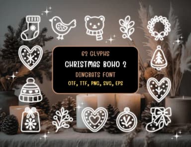 Christmas Boho 2 by Distiny4919 — Dingbats Font — thumbnail 1