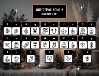 Christmas Boho 2 by Distiny4919 — Dingbats Font — thumbnail 3
