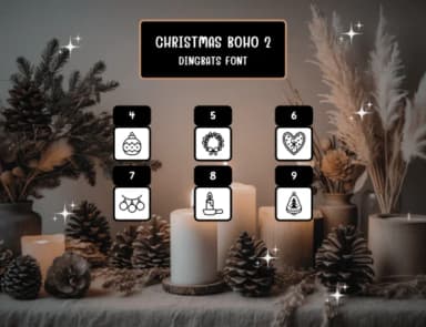 Christmas Boho 2 by Distiny4919 — Dingbats Font — thumbnail 4