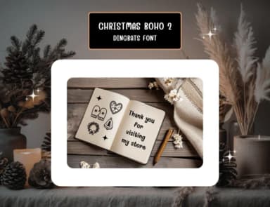 Christmas Boho 2 by Distiny4919 — Dingbats Font — thumbnail 8