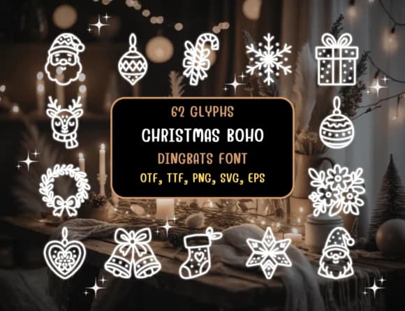 Christmas Boho by Distiny4919 — Dingbats Font