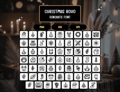 Christmas Boho by Distiny4919 — Dingbats Font — thumbnail 5