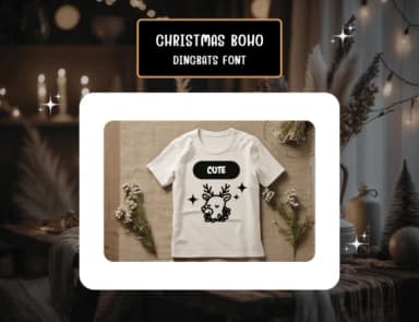 Christmas Boho by Distiny4919 — Dingbats Font — thumbnail 6
