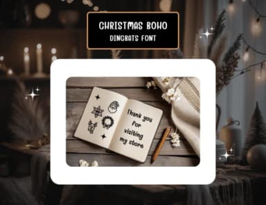 Christmas Boho by Distiny4919 — Dingbats Font — thumbnail 8