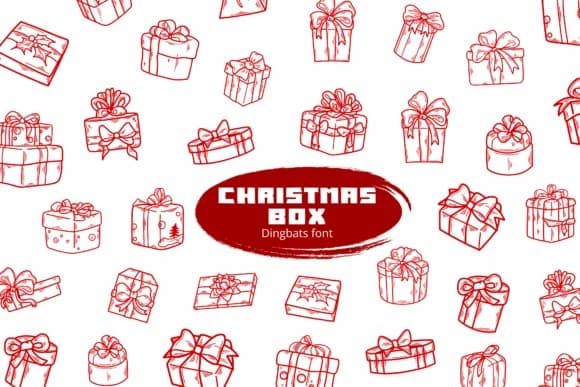Christmas Box by Suphitchaya — Dingbats Font