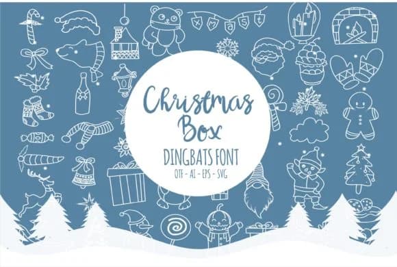 Christmas Box by edywiyonopp — Dingbats Font