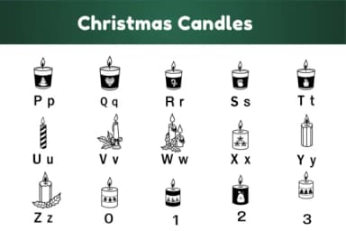 Christmas Candles by Nun Sukhwan — Dingbats Font — thumbnail 6