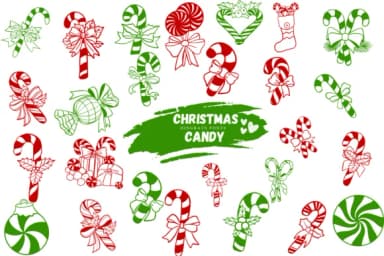 Christmas Candy by Suphitchaya — Dingbats Font — thumbnail 1