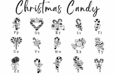 Christmas Candy by Suphitchaya — Dingbats Font — thumbnail 3