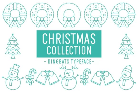 Christmas Collection by Kelik - 7NTypes — Dingbats Font