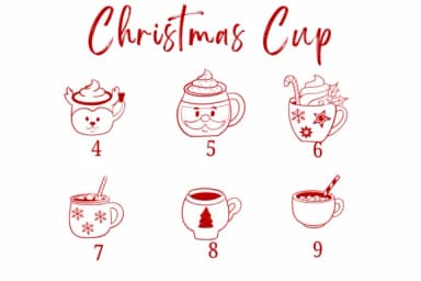 Christmas Cup by Suphitchaya — Dingbats Font — thumbnail 4