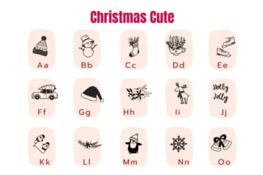 Christmas Cute by Pui Art — Dingbats Font — thumbnail 5