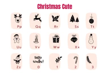 Christmas Cute by Pui Art — Dingbats Font — thumbnail 6