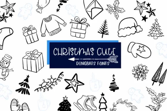 Christmas Cute by Sirinart — Dingbats Font