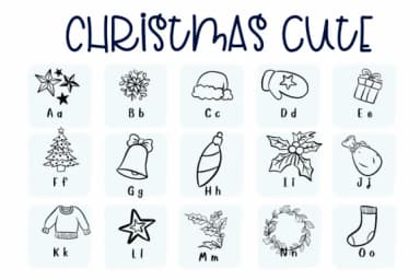 Christmas Cute by Sirinart — Dingbats Font — thumbnail 2