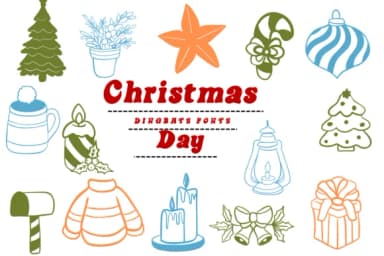 Christmas Day by Suphitchaya — Dingbats Font — thumbnail 1