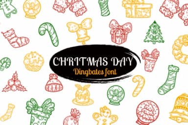 Christmas Day by Suphitchaya — Dingbats Font — thumbnail 1