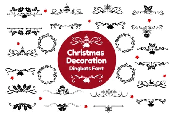 Christmas Decoration by Nun Sukhwan — Dingbats Font