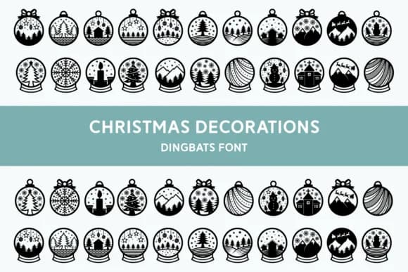 Christmas Decorations by Dito (7NTypes) — Dingbats Font