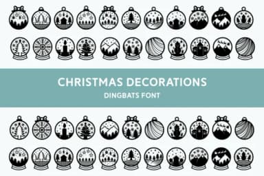 Christmas Decorations by Dito (7NTypes) — Dingbats Font — thumbnail 1
