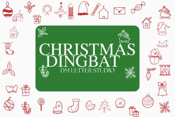 Christmas Dingbat by Sharon ( DmStudio ) — Dingbats Font