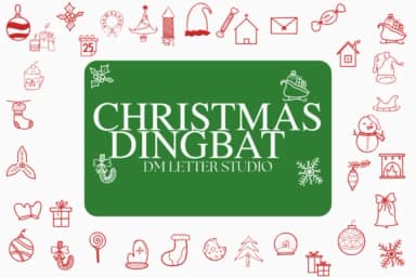 Christmas Dingbat by Sharon ( DmStudio ) — Dingbats Font — thumbnail 1