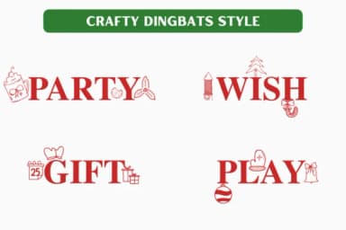 Christmas Dingbat by Sharon ( DmStudio ) — Dingbats Font — thumbnail 3