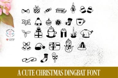Christmas Dingbat by GraphicHouseDesign — Dingbats Font — thumbnail 2