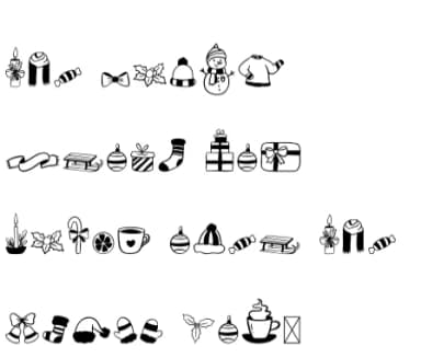 Christmas Dingbat by GraphicHouseDesign — Dingbats Font — thumbnail 4