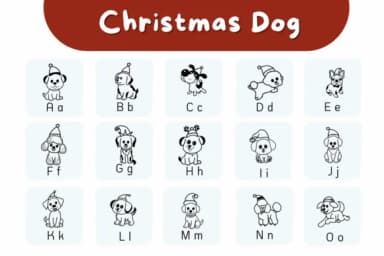 Christmas Dog by Natchuta — Dingbats Font — thumbnail 2