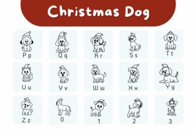Christmas Dog by Natchuta — Dingbats Font — thumbnail 3