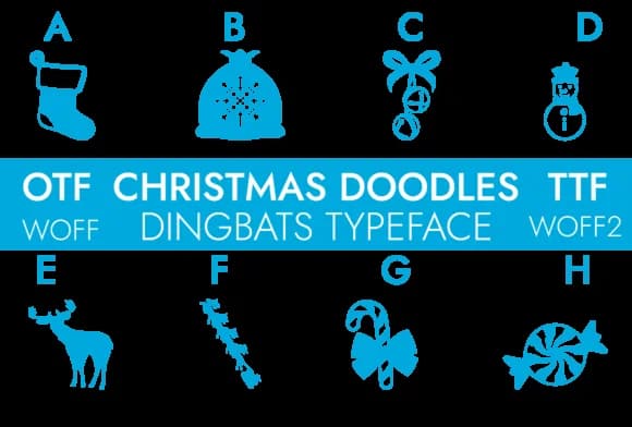 Christmas Doodle by Minimalistartstudio — Dingbats Font