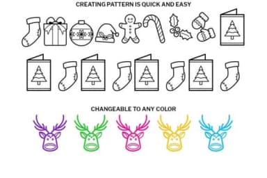 Christmas Doodle by digitalplannerland — Dingbats Font — thumbnail 3