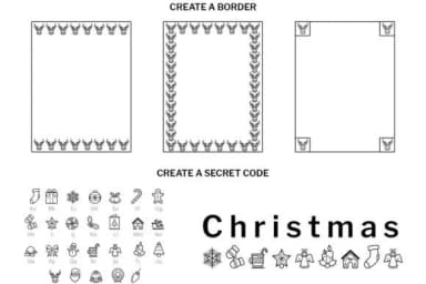 Christmas Doodle by digitalplannerland — Dingbats Font — thumbnail 6
