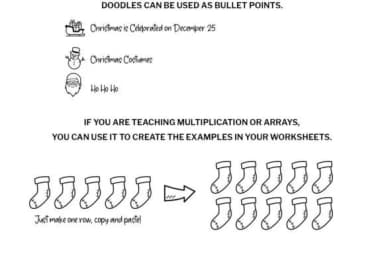 Christmas Doodle by digitalplannerland — Dingbats Font — thumbnail 7